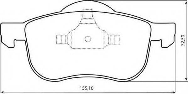 Комплект тормозных колодок FBP-1539 FREMAX