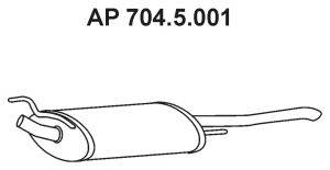 Глушитель выхлопных газов конечный 704.5.001 EBERSPACHER