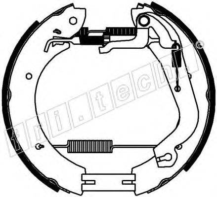 Комплект тормозных колодок 16434 fri.tech.