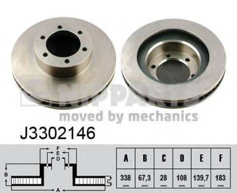 Тормозной диск J3302146 NIPPARTS