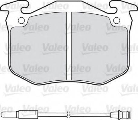 Комплект тормозных колодок, дисковый тормоз 598175 VALEO