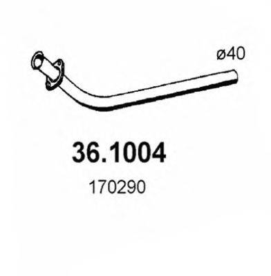 Труба выхлопного газа 36.1004 ASSO
