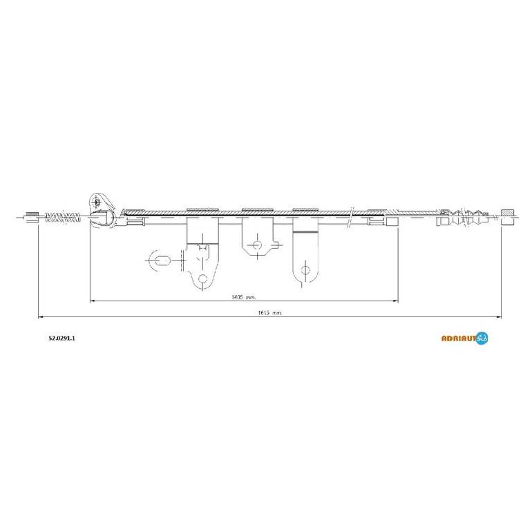 Трос ручного тормоза 52.0291.1 ADRIAUTO