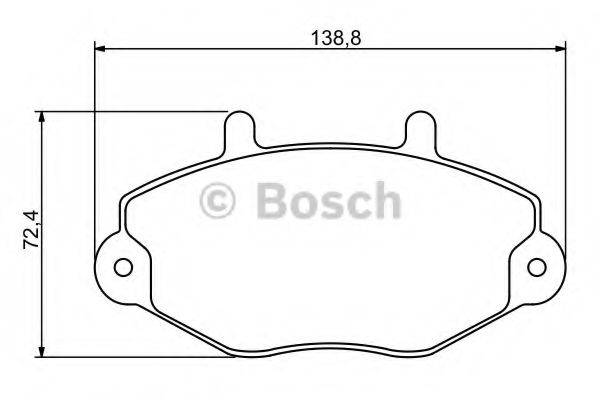 Комплект тормозных колодок, дисковый тормоз 0 986 494 289 BOSCH