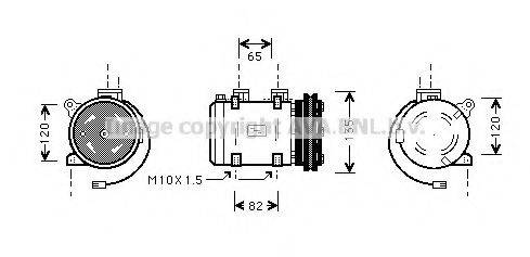 Компрессор, кондиционер DNK192 AVA QUALITY COOLING