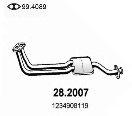 Предглушитель выхлопных газов 28.2007 ASSO