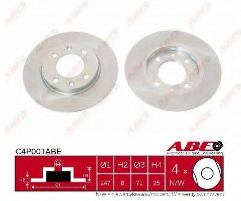 C4P001ABE ABE Тормозной диск C4P001ABE ABE
