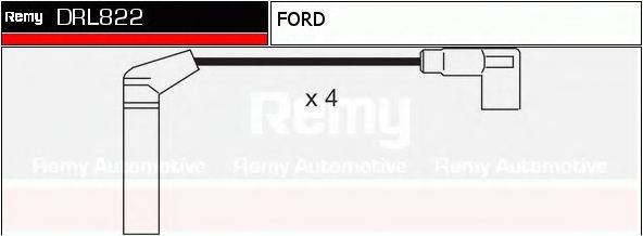 Комплект проводов зажигания DRL822 REMY