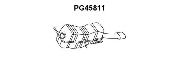 Глушитель выхлопных газов конечный PG45811 VENEPORTE