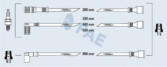 Комплект проводов зажигания 83940 FAE