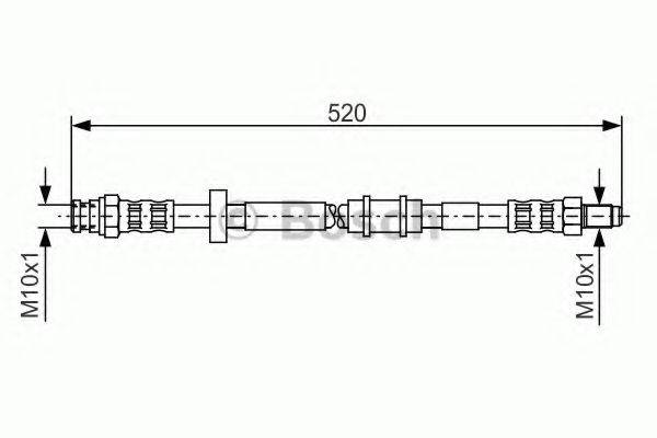 Тормозной шланг 1 987 481 158 BOSCH
