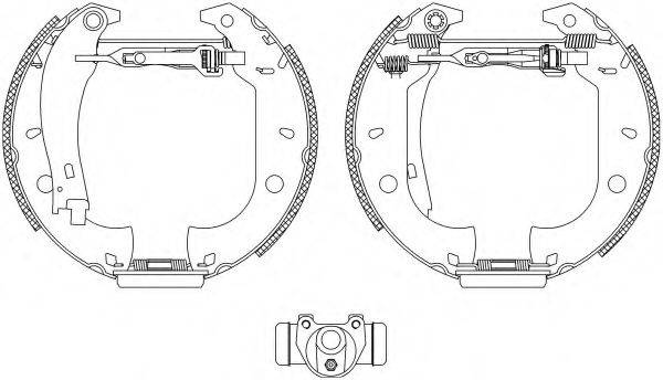 Комплект тормозных колодок 8DB 355 003-631 HELLA PAGID