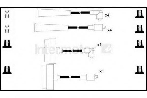 Комплект проводов зажигания 73544 STANDARD