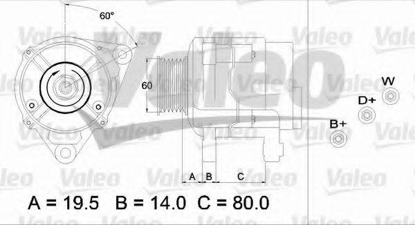 Генератор 437383 VALEO