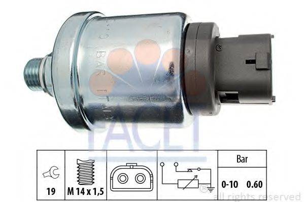Датчик, давление масла 7.0659 FACET