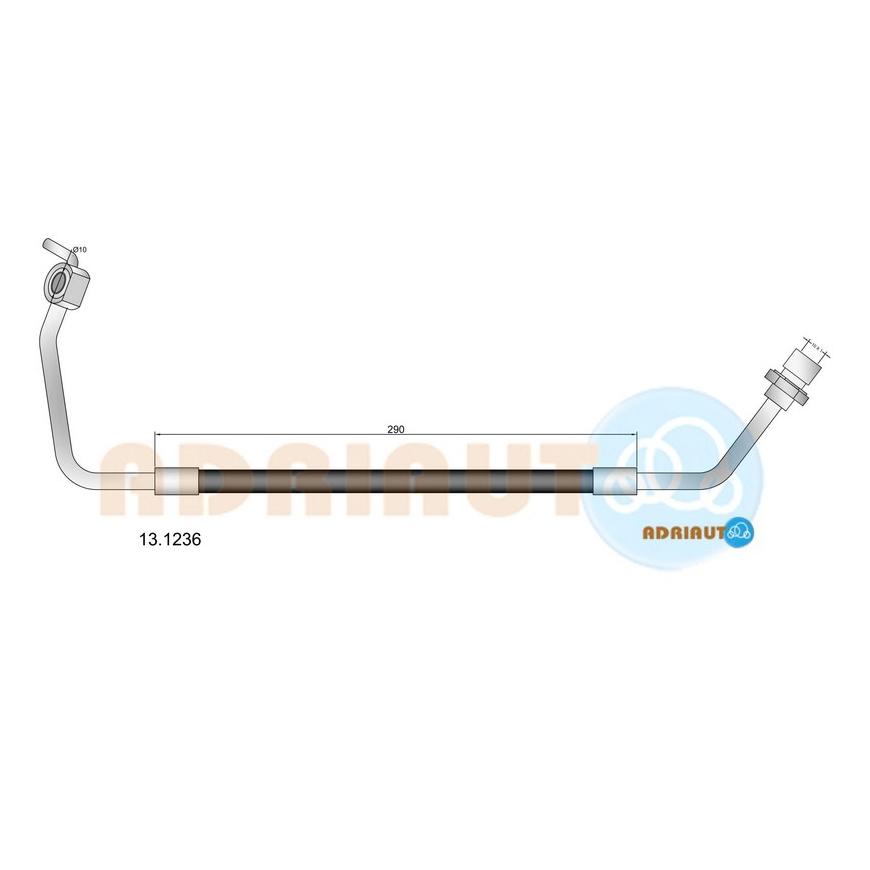 Торм.шланг передн.прав.Transit -92 130/190 13.1236 ADRIAUTO