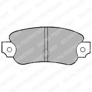 Комплект тормозных колодок LP57 DELPHI