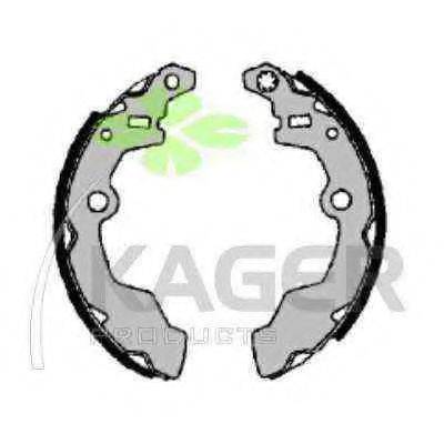34-0407 KAGER Комлект тормозных накладок