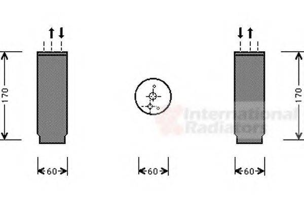 Осушитель, кондиционер 0700D073 VAN WEZEL