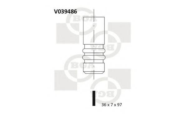 Впускной клапан V039486 BGA