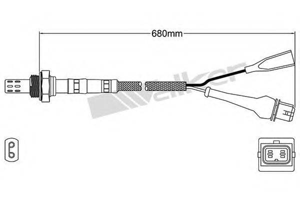 Лямбда-зонд 250-23124 WALKER PRODUCTS