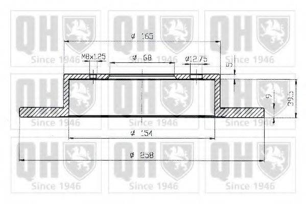 Тормозной диск BDC3790 QUINTON HAZELL