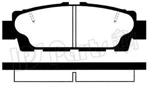 Комплект тормозных колодок, дисковый тормоз IBR-1265 IPS Parts