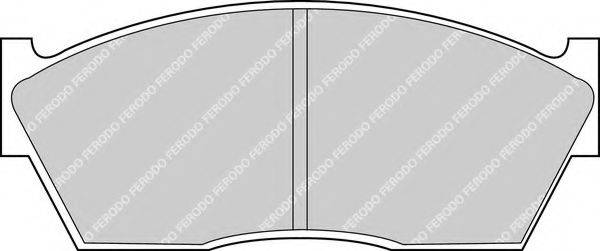 Комплект тормозных колодок, дисковый тормоз FDB285 FERODO