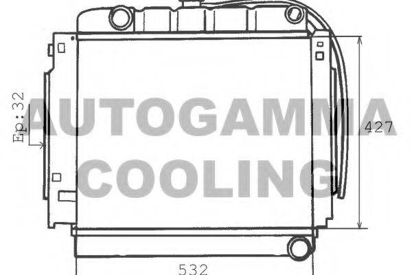 Теплообменник 100528 AUTOGAMMA