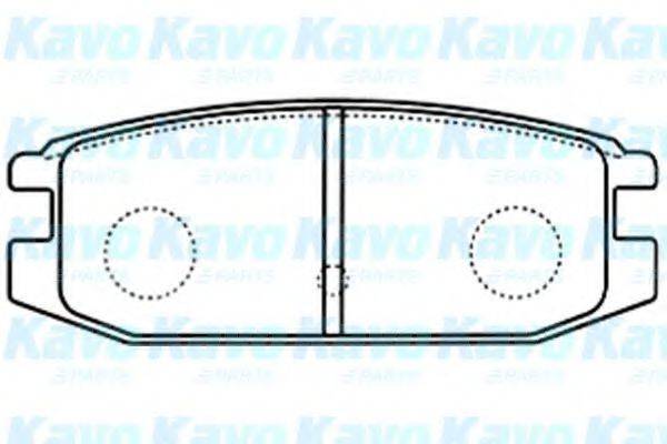 Комплект тормозных колодок, дисковый тормоз BP-5548 KAVO PARTS