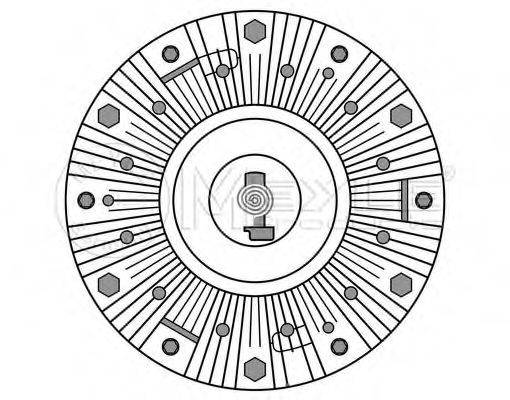 Сцепление, вентилятор радиатора 12-14 234 0010 MEYLE