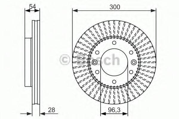 Тормозной диск 0 986 479 693 BOSCH