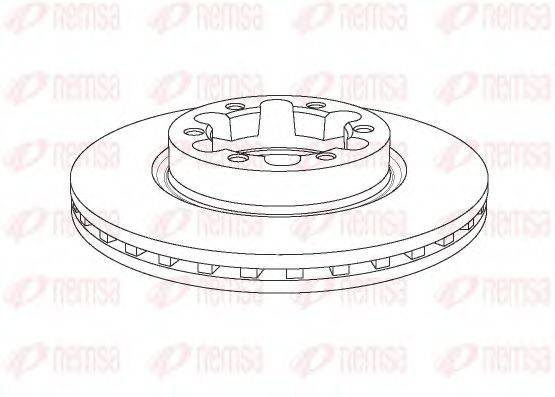 Тормозной диск NCA1145.20 REMSA