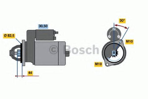 Стартер 0 986 016 591 BOSCH