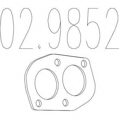 Прокладка, труба выхлопного газа 02.9852 MTS