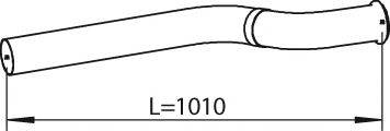 Труба выхлопного газа 81240 DINEX