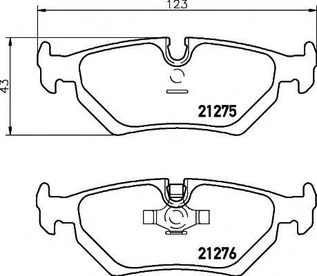 21275/17,0мм Тормозные колодки PAGID T1089 PAGID