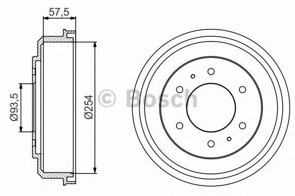 Тормозной барабан 0 986 477 220 BOSCH