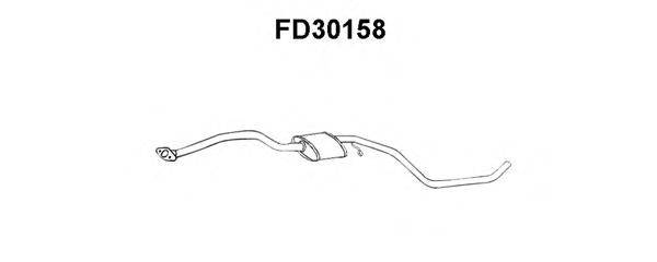 Предглушитель выхлопных газов FD30158 VENEPORTE