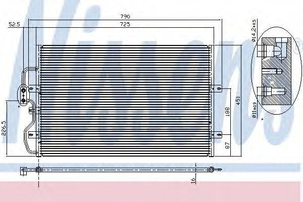 Конденсатор, кондиционер 94210 NISSENS