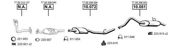 Система выпуска ОГ RE101600 ASMET