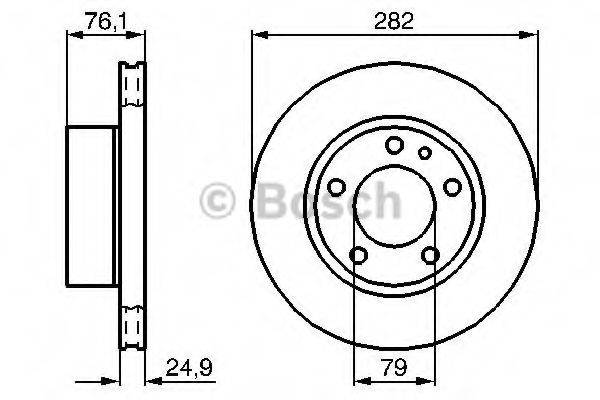 Тормозной диск 0 986 478 217 BOSCH