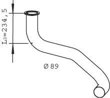 Труба выхлопного газа 22139 DINEX