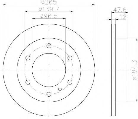 Тормозной диск MDC771 MINTEX