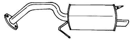 Глушитель выхлопных газов конечный