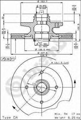 Тормозной диск 09.4471.10 BREMBO