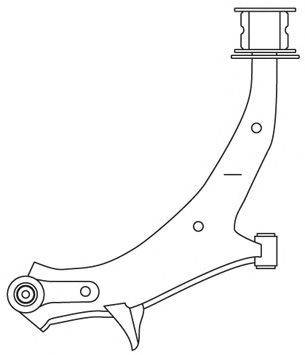 Рычаг независимой подвески колеса, подвеска колеса 2508 FRAP