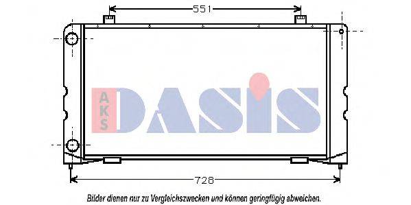 290260N AKS DASIS Радиатор, охлаждение двигателя