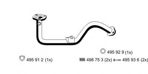 Труба выхлопного газа 519410 ERNST