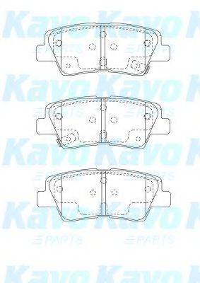 Комплект тормозных колодок, дисковый тормоз BP-3048 KAVO PARTS
